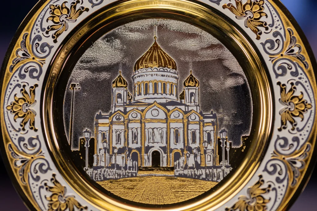 Блюдце "Храм Христа Спасителя" арт. 621