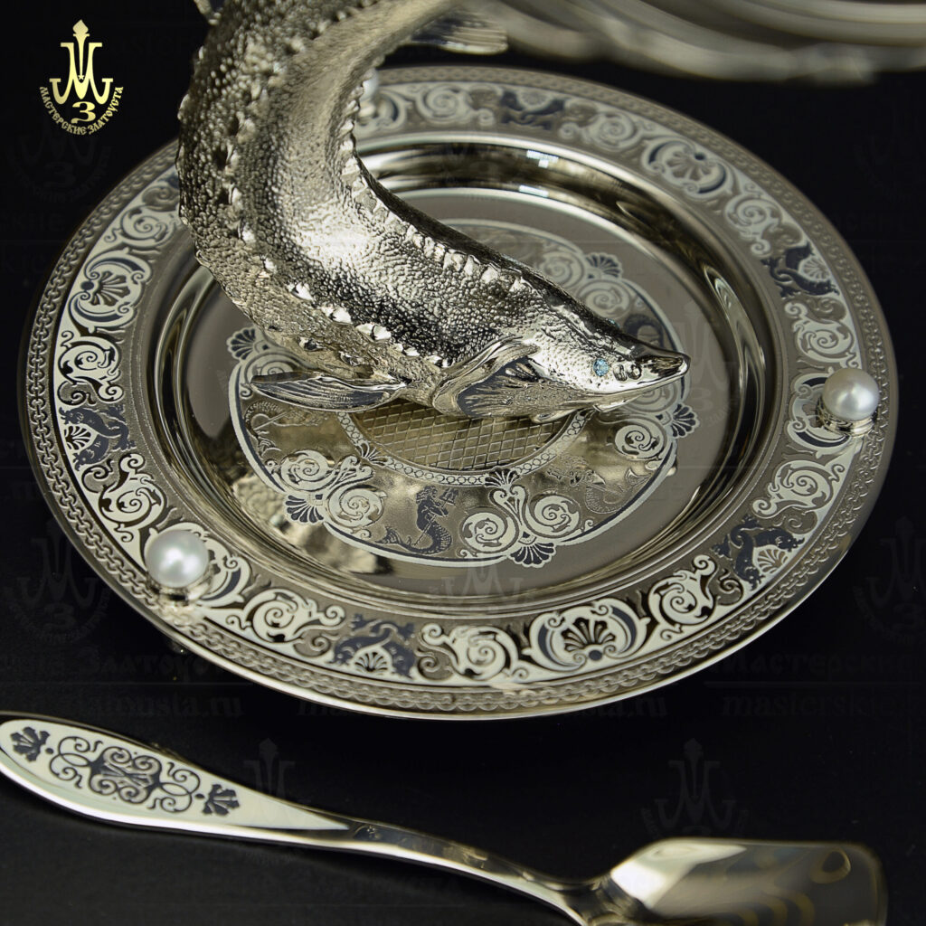 Подарочная икорница "Белуга" арт. 2004