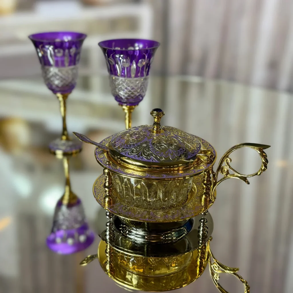 Икорница и два фужера "Королевское Изящество" арт. 3164