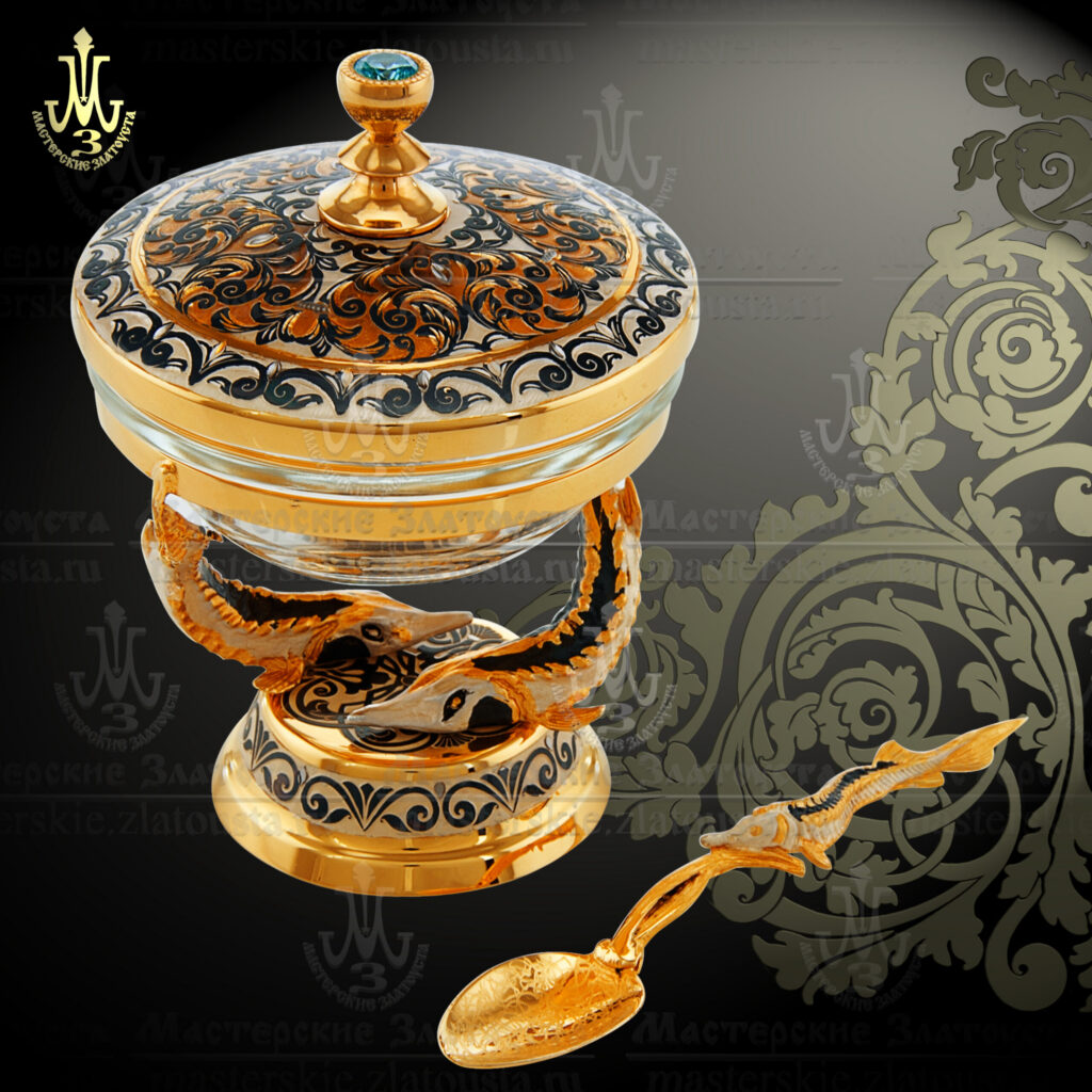 Икорница "Золотые Рыбки" арт. 879-6